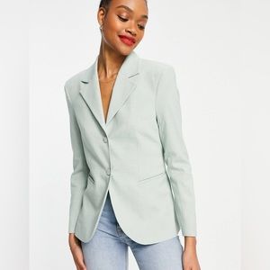 Lafayette 148 New York Taupe cropped blazer, 8